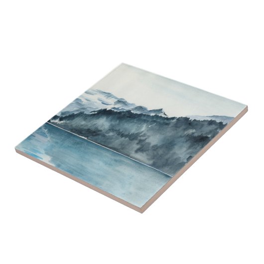 Winter Fjords Tegeltje (Zijkant)