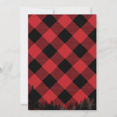 Winter Flannel Bridal Shower Kaart (Achterkant)