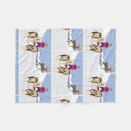 winter fleece deken (Voorkant (Horizontaal))