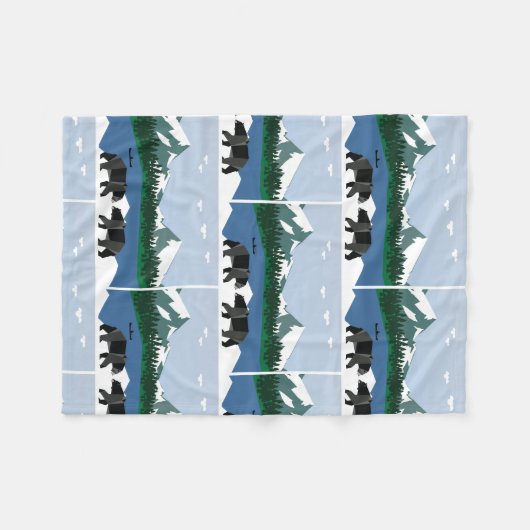 winter fleece deken (Voorkant (Horizontaal))