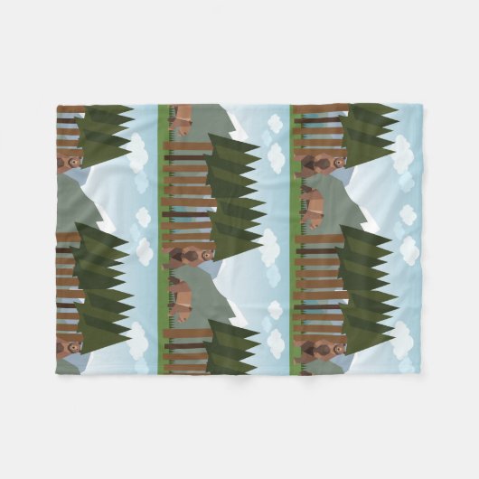 winter fleece deken (Voorkant (Horizontaal))