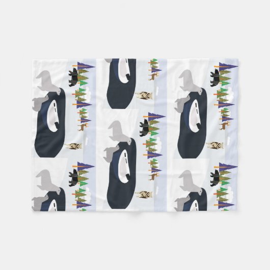 winter fleece deken (Voorkant (Horizontaal))