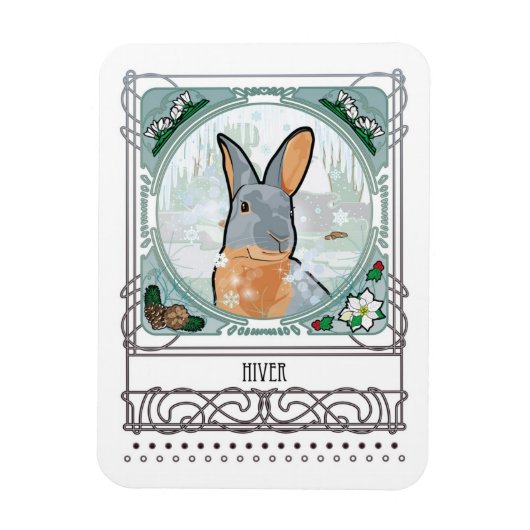 WINTER FLEXIBLE MAGNET MAGNEET (Verticaal)