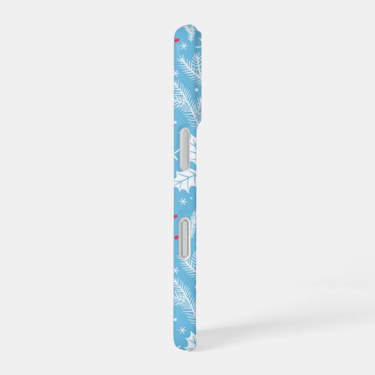 Winter flora 2 iPhone 16 hoesje (Rechterkant)