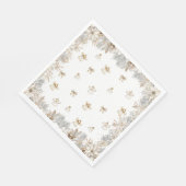 Winter Floral Angels Baby shower Servet (Hoek)