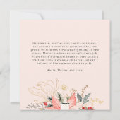 Winter Floral Arch Fa La La La La One Foto Feestdagenkaart (Achterkant)