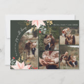 Winter Floral Arch Joy In All Things Five Foto Feestdagenkaart (Voorkant)