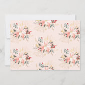 Winter Floral Arch Joy In All Things Five Foto Feestdagenkaart (Achterkant)