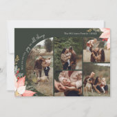 Winter Floral Arch Joy In All Things Six Foto Feestdagenkaart (Voorkant)