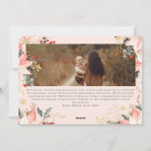 Winter Floral Arch Joy In All Things Six Foto Feestdagenkaart (Achterkant)