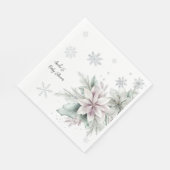 Winter Floral Baby shower Servet (Hoek)