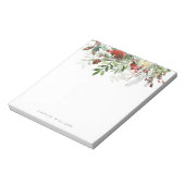 Winter Floral Beauty Personalized Notitieblok (Linkerzijde)