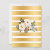 Winter Floral Bubbles & Brews Shower Kaart (Achterkant)