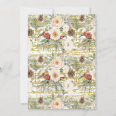 Winter Floral Bubbles Brunch & Bloom Bridal Shower Kaart (Achterkant)