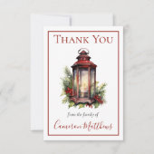 Winter Floral Candle Floral Bereavement Bedankt (Voorkant)