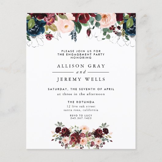 Winter Floral Engagement Party (Voorkant)
