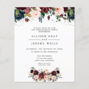 Winter Floral Engagement Party