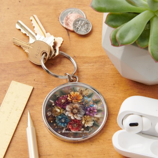 "Winter Floral Fantasy" Sleutelhanger (Bureau)