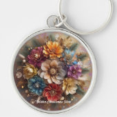 "Winter Floral Fantasy" Sleutelhanger (Voorkant)