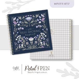 Winter Floral Folk Journal Notitieboek