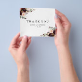 Winter Floral - Hartelijk dank | Begroting Flyer (Hand)