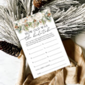 Winter Floral Hoe oud is de bruid om te zijn Game