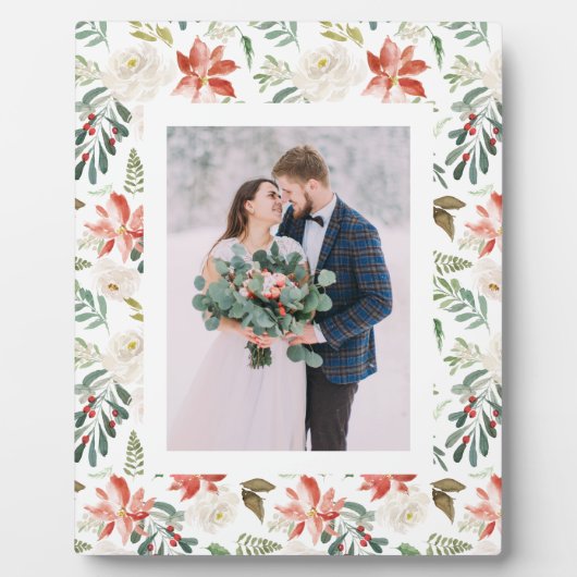 Winter Floral | Holiday-foto Fotoplaat (Voorkant)