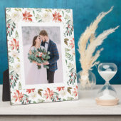 Winter Floral | Holiday-foto Fotoplaat (Zijkant)