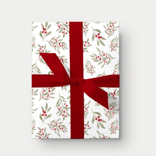 Winter Floral Holiday Wrapping Paper Cadeaupapier