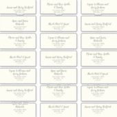 Winter Floral | Ivory Wedding Guest Adresetiketten Sticker (Voorkant)