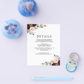 Winter Floral — Kaart | Begroting (Enkel)