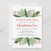 Winter Floral | Kerstmis Kaart (Voorkant)