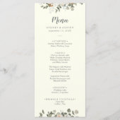 Winter Floral | Menu Ivory Wedding Dinner (Voorkant)