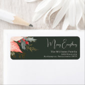 Winter Floral Merry Everything Retouradres Etiket (Insitu)