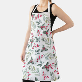 Winter Floral Pattern Schort