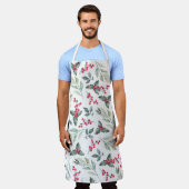 Winter Floral Pattern Schort (Gedragen)