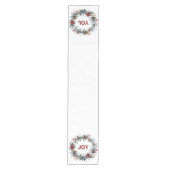 Winter Floral Pine Kegels Krans Medium Tafelloper (Voorkant)