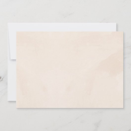 Winter Floral Poinsettia Waterverf Bridal Brunch Kaart (Achterkant)