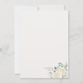 Winter Floral Snowflakes Bridal Brunch Uitnodiging (Achterkant)