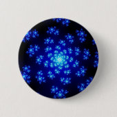 Winter Floral Sprinkles Ronde Button 5,7 Cm (Voorkant)