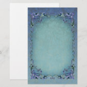 Winter Floral Stationery Briefpapier (Voorkant / Achterkant)
