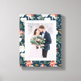 Winter Floral | Vakantie Canvas Afdruk