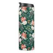 Winter Floral | Vakantiemonogram Thermosbeker (Geroteerd rechts)