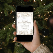 Winter Floral virtuele kerstfeestdag online Kaart