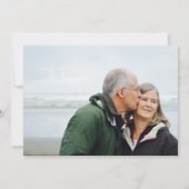 Winter Floral Vow Vernieuwing Foto Save the Date (Achterkant)