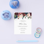 Winter Floral Vrijgezellenfeest | Begrotingsbrochu Flyer (Enkel)