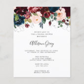 Winter Floral Vrijgezellenfeest | Begrotingsbrochu Flyer (Voorkant)