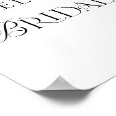 Winter Floral Vrijgezellenfeest Welkom Poster (Hoek)