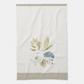 Winter Floral Watercolor Botanical Theedoek (Verticaal)