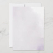 Winter Floral Waterverf bruiloft Kaart (Achterkant)